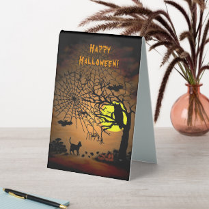 Halloween Night, Happy Halloween! Tischaufsteller