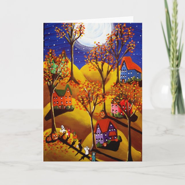 Halloween Night Karte (Vorderseite)