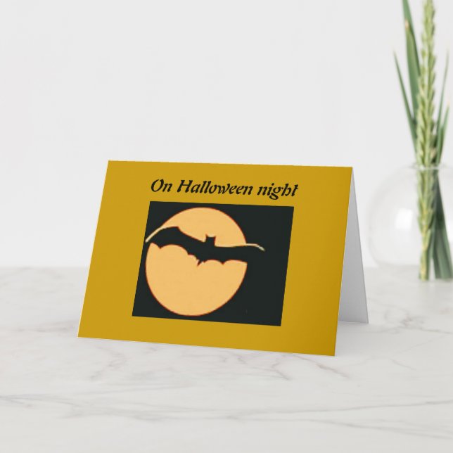 Halloween Night Karte (Vorderseite)