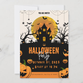 Halloween Night Party Einladung