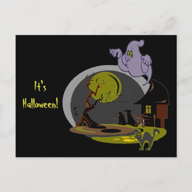 Halloween Night Postkarte (Vorderseite)
