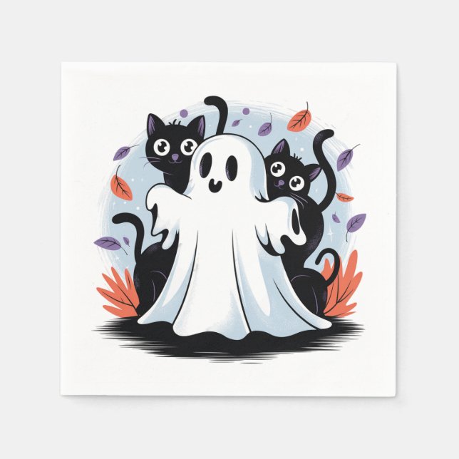 Halloween Night Prowl Serviette (Vorderseite)