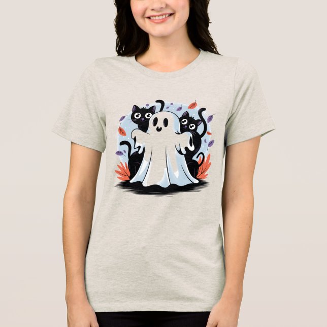 Halloween Night Prowl Tri-Blend Shirt (Vorderseite)