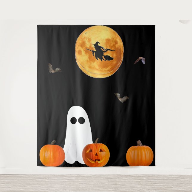 Halloween Night Tapestry Wandteppich (Vorderseite)