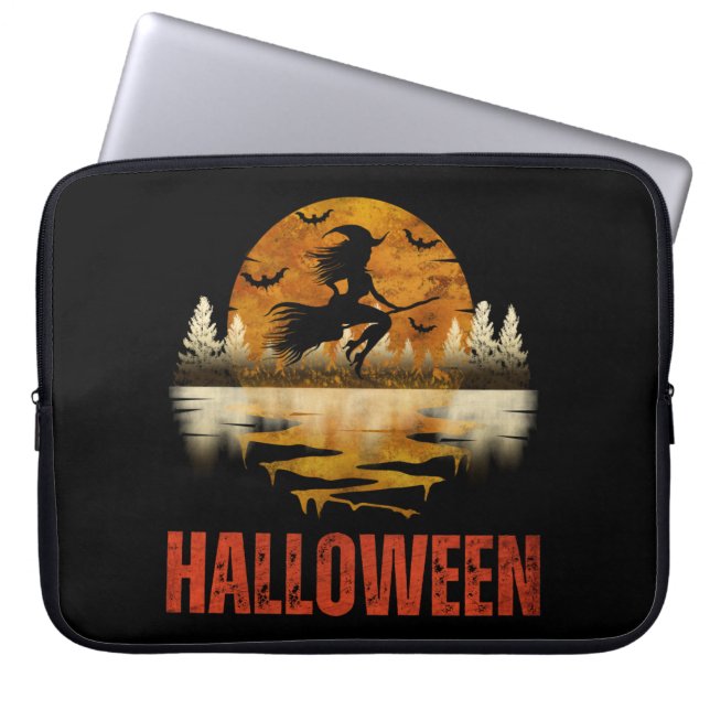 HALLOWEEN NIGHT WITCH LAPTOPSCHUTZHÜLLE (Vorderseite)
