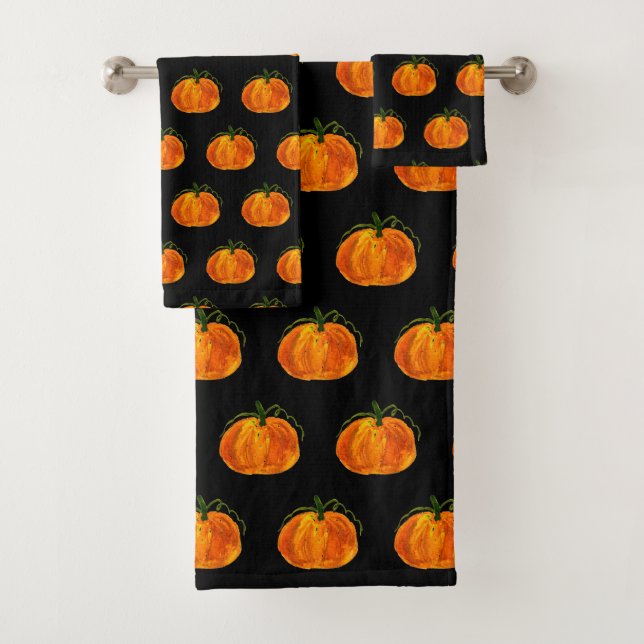 Halloween noir Citrouille Motif Éffrayant effroi (En situation)