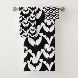 HALLOWEEN Noir Et Blanc Bateaux Vampire Motif