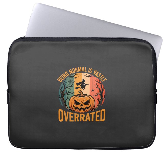 Halloween Normal zu sein ist weit unterschätzt Hex Laptopschutzhülle (Vorderseite)