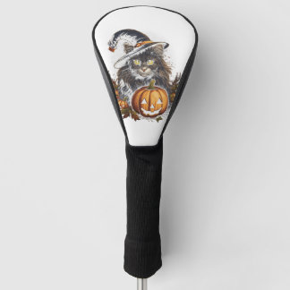 Halloween, Norwegische Waldkatze Grafische T-Shirt Golf Headcover