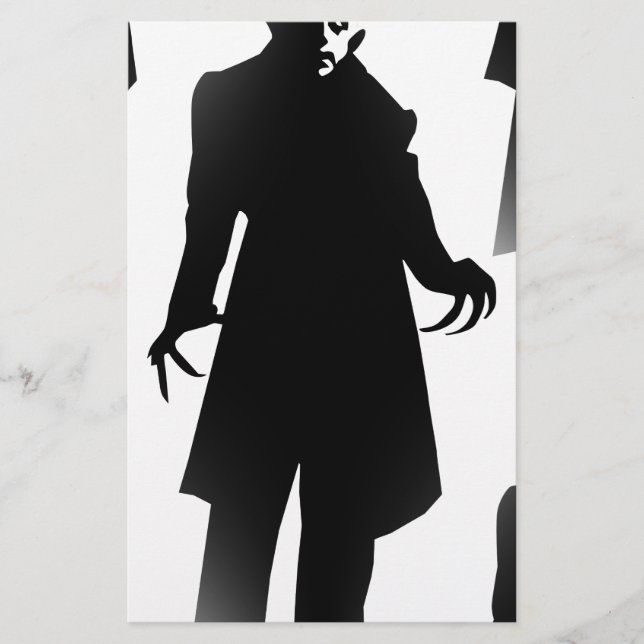 Halloween Nosferatu Briefpapier (Vorderseite)