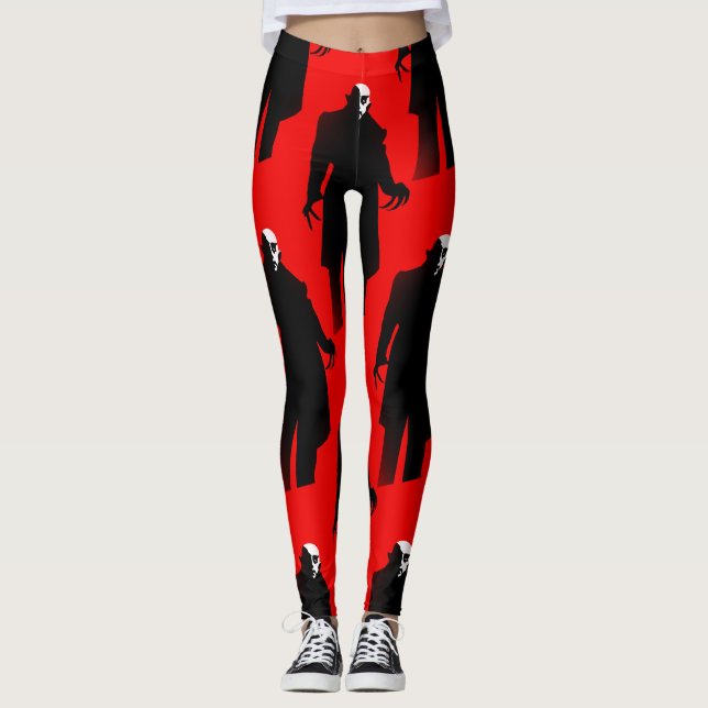 Halloween Nosferatu Leggings (Vorderseite)