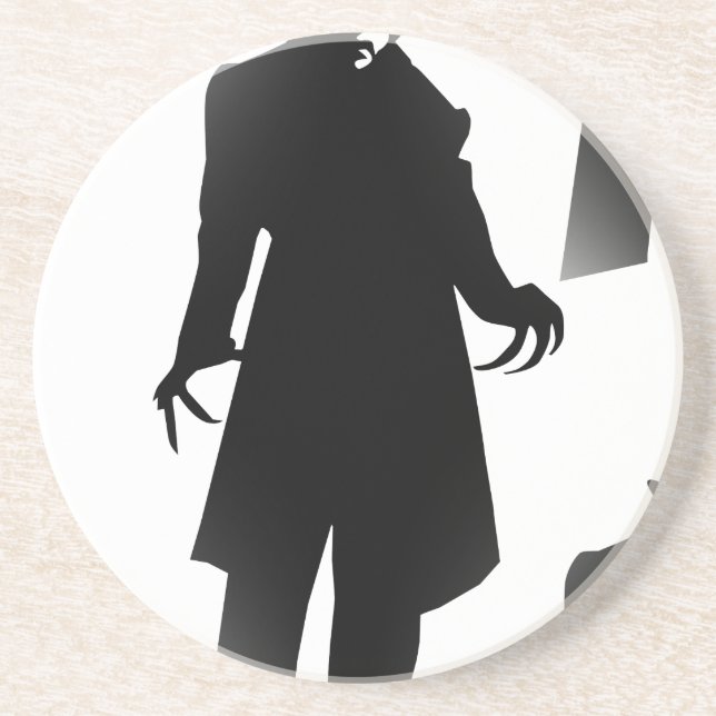 Halloween Nosferatu Sandstein Untersetzer (Vorne)