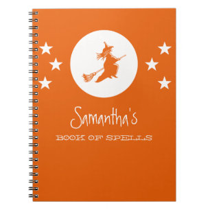 Halloween-Notebook, Orange Notizblock