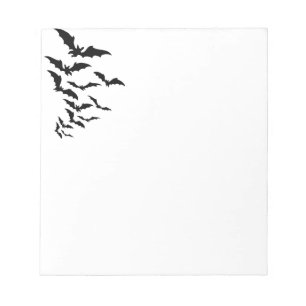 Halloween Notepad Bats Notizblock