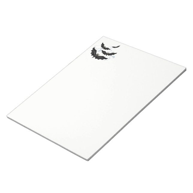 Halloween Notepad Bats Notizblock (angewinkelt)