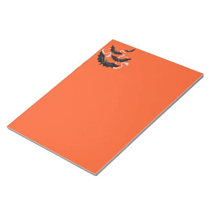 Halloween Notepad Black Bats Notizblock