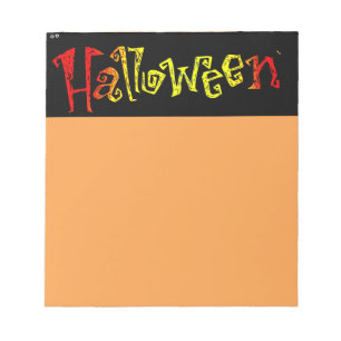 Halloween Notepad Notizblock