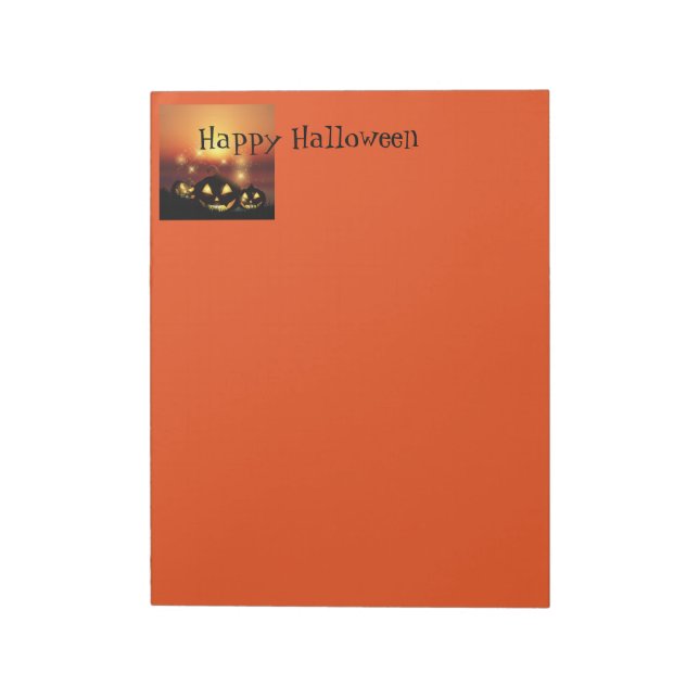Halloween Notepad Notizblock (Rotiert)