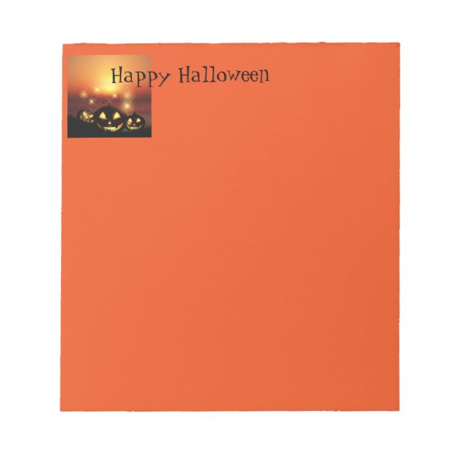 Halloween Notepad Notizblock (Vorderseite)