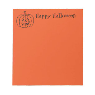 Halloween Notepad Pumpkin Notizblock