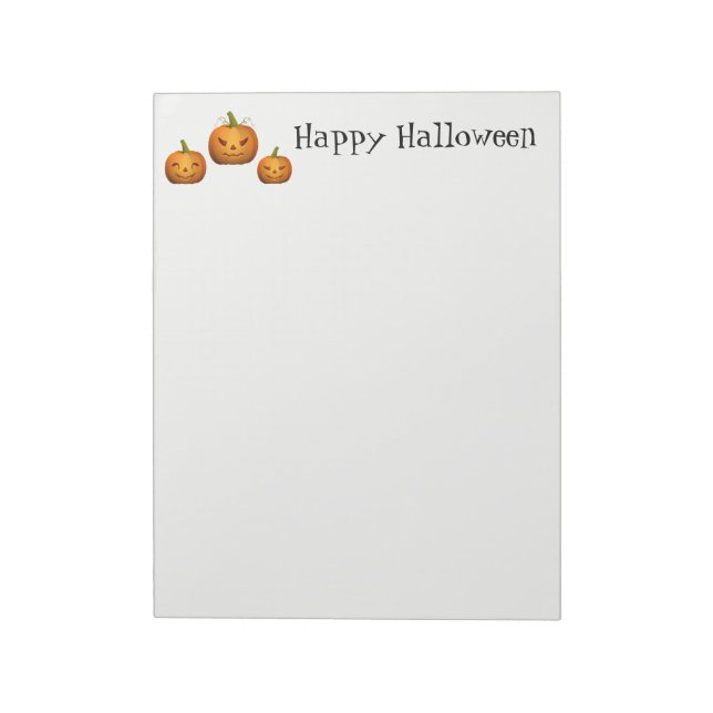 Halloween Notepad Pumpkins Notizblock (Rotiert)