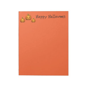 Halloween Notepad Pumpkins Notizblock