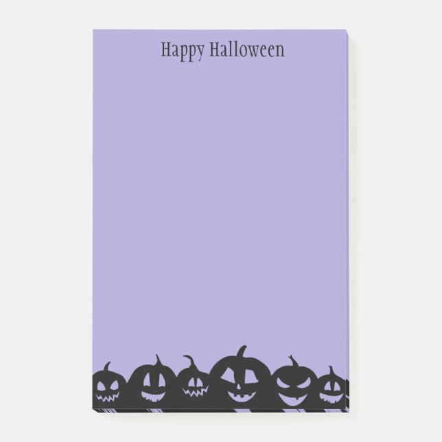 Halloween-Notes Post-it Klebezettel (Vorderseite)