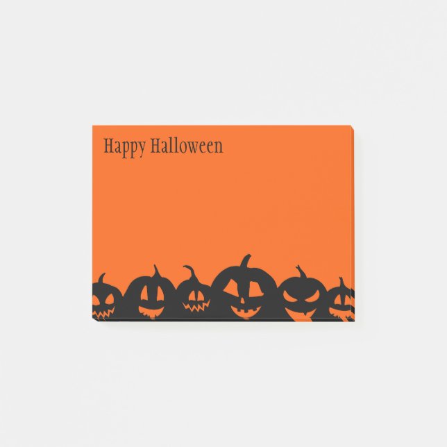 Halloween-Notes Post-it Klebezettel (Vorderseite)