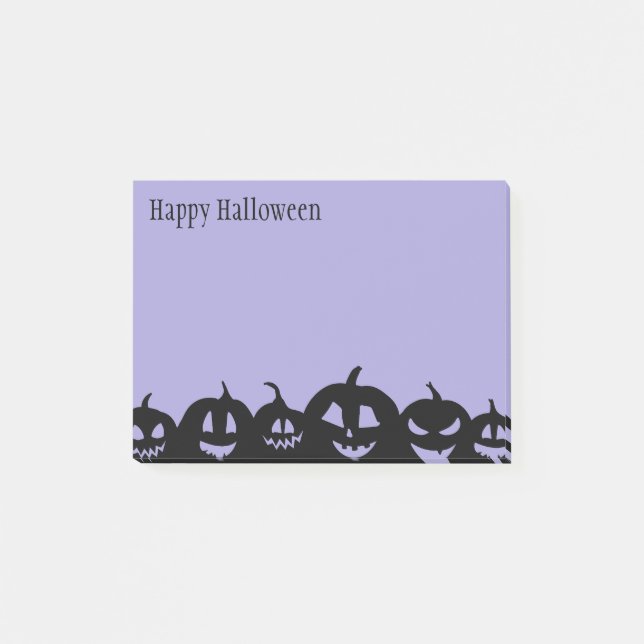 Halloween-Notes Post-it Klebezettel (Vorderseite)