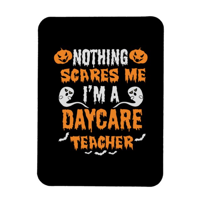 Halloween Nothing Scares Me Birthday Magnet (Vertikal)