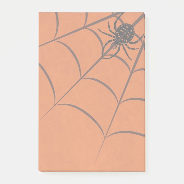 Halloween-Notizen von Cobweb und Black Spiole Post-it Klebezettel (Vorderseite)
