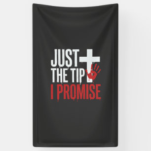 Halloween Nur Die Spitze Blutiges Kreuz Banner