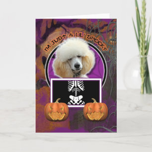Halloween - nur eine kleine Spooky - Poodle - Apri Karte