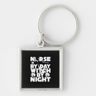 Halloween Nurse By Day Witch By Nights Schlüsselanhänger