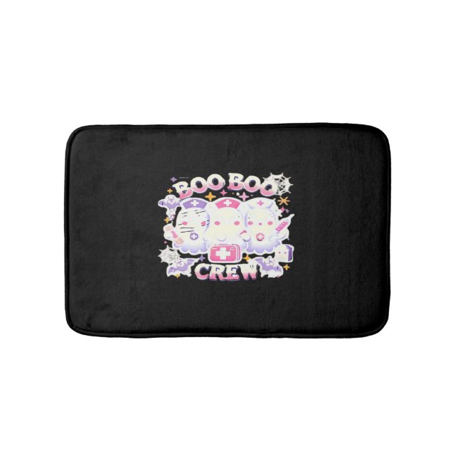 Halloween Nurse Ghost Squad Boo Boo Crew Funny Spi Badematte (Vorderseite)