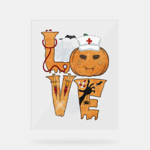 Halloween Nurse Gift Acrylschild