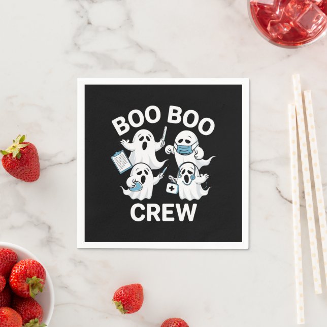 Halloween Nurse Gift Boo Boo Crew Nurse Serviette (Beispiel)