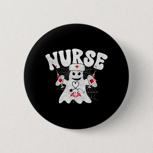 Halloween Nurse Hexenalbch Nightmare Vampire Blood Button