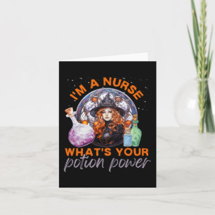 Halloween Nurse Ich bin eine Krankenschwester Was Karte