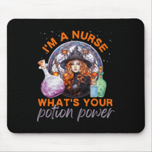 Halloween Nurse Ich bin eine Krankenschwester Was Mousepad