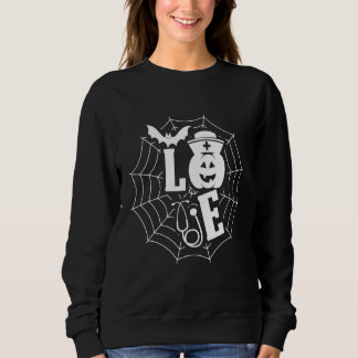 Halloween Nurse Nursing Niedlich Health Worker Hal Sweatshirt