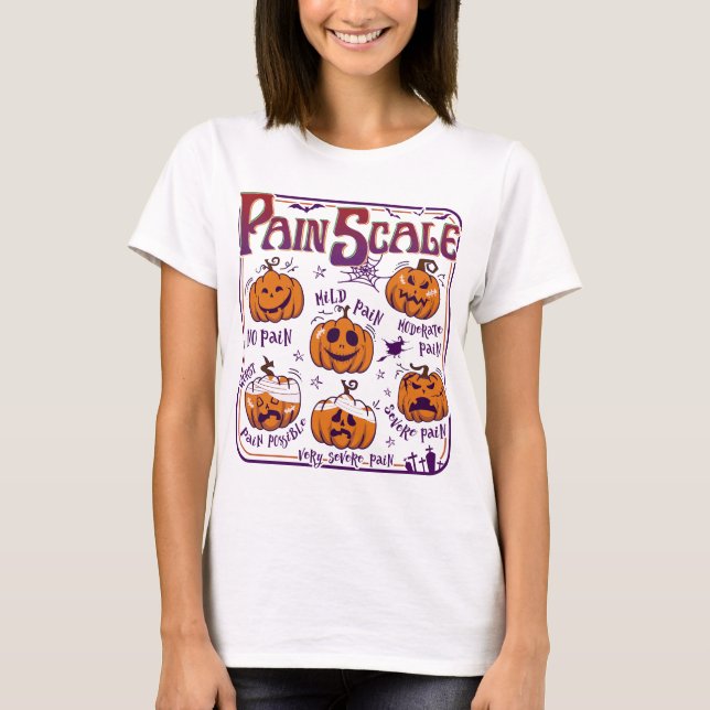 Halloween Nurse Pain Scale Shirt (Vorderseite)