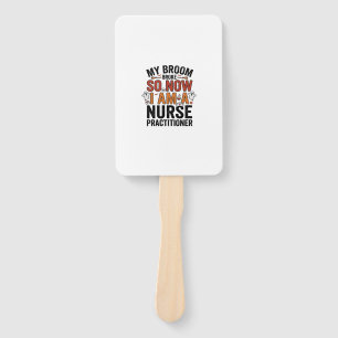 Halloween Nurse Practitioner Besen kaputt Vintage  Fächer