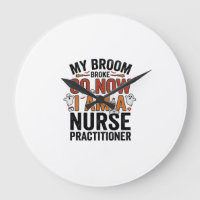 Halloween Nurse Practitioner Besen kaputt Vintage