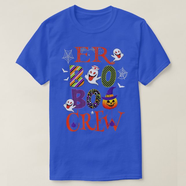 Halloween Nurse Practitioner Boo Crew, Nurse Hallo T-Shirt (Design vorne)