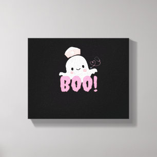 Halloween Nurse Shirts Women Boo! T - Shirt Ghost Leinwanddruck