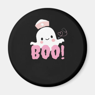 Halloween Nurse Shirts Women Boo! T - Shirt Ghost Magnet