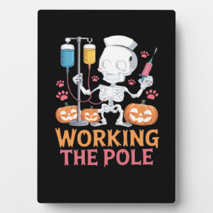 Halloween-Nurse-Skelett-Lustiger-Witz- Essential-T Fotoplatte
