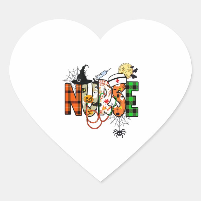 Halloween Nurse Sticker (Vorderseite)