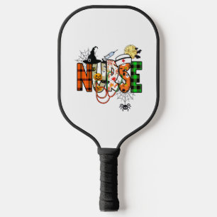 Halloween Nurse Sticker Pickleball Schläger